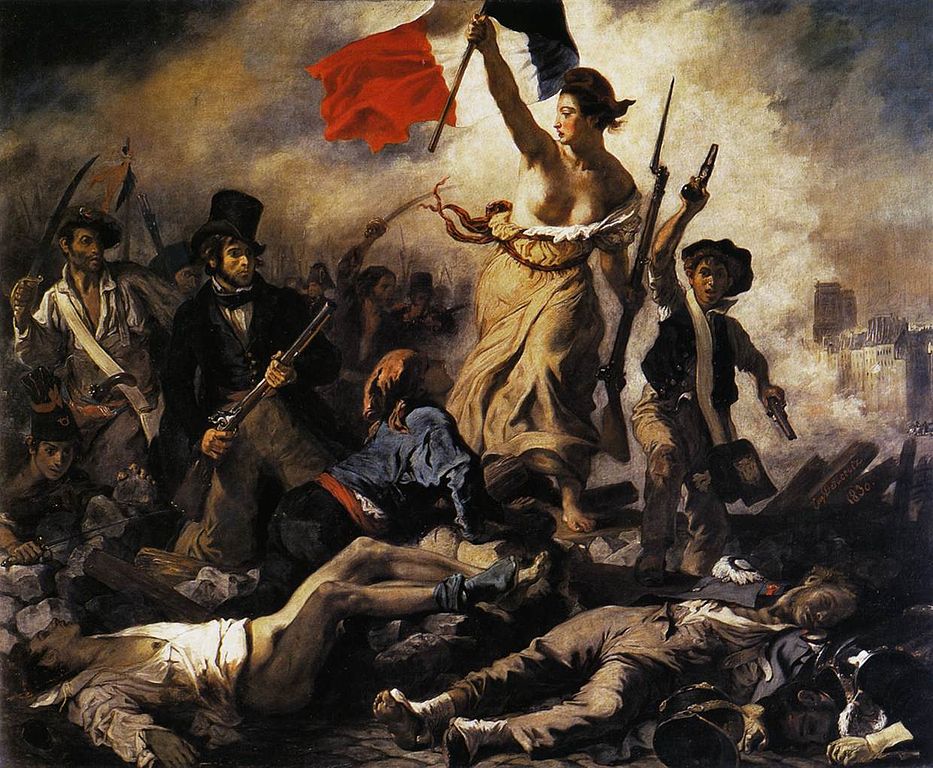 Eugène Delacroix paints the revolution of 1830 and establishes a Romantic visual idea of revolution that has had lasting influence 